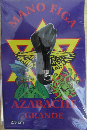 Talismán Mano Figa Azabache Grande 2,5 cm.