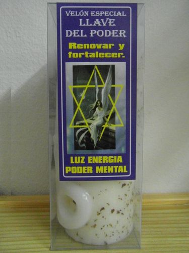 Velón Especial Llave Luz-Energía-Poder Mental.