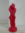 Pair Figures candle Interlaced Red (20 Cm.)