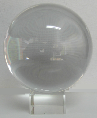 Bola Cristal 10 Cm. Diametro, con Soporte Cristal.