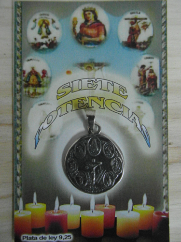 Amuleto Medalla 7 Potencias 2,5 Cm.